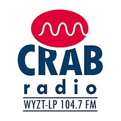 Crab Radio - WYZT-LP 104.7 FM logo