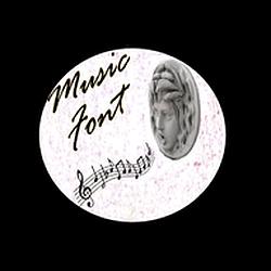 Music font logo