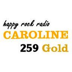 Radio Caroline 259 Gold logo