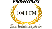Proyecciones 104.1 F.M. Radio logo