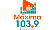 Maxima 103.9 + que una radio logo