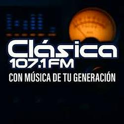 Clásica 107.1 fm logo