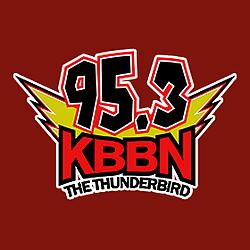 KBBN 95.3 FM The Thunderbird logo