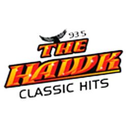 93.5 The Hawk logo
