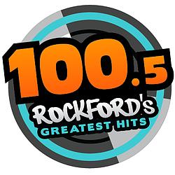 100 FM Rockford's Greatest Hits logo