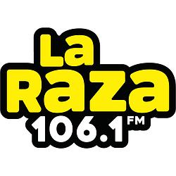 La Raza 106.1 FM Radio logo