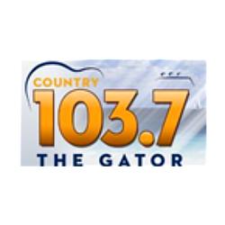 103.7 The Gator Radio logo